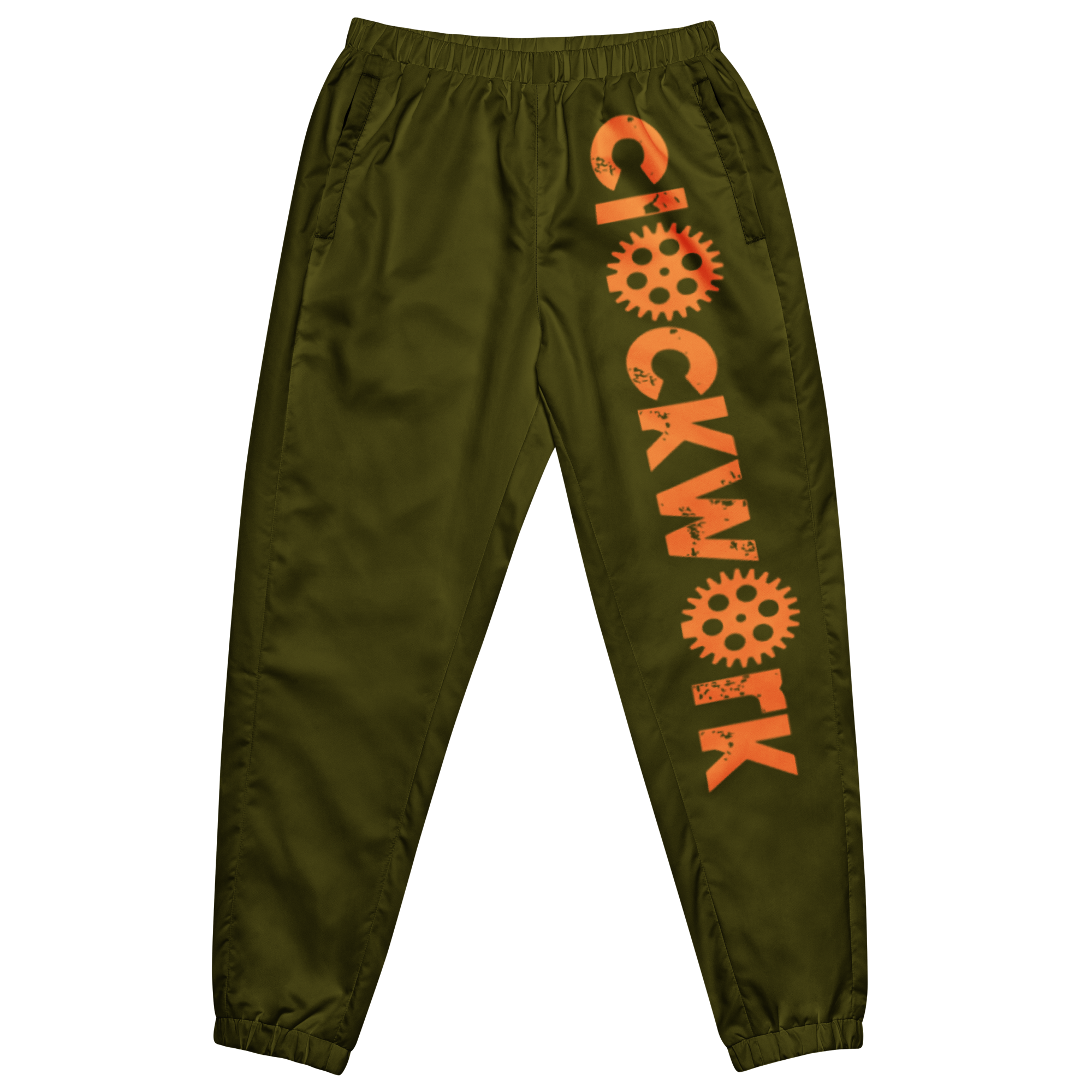 Clockwork Green and Orange Unisex track pants
