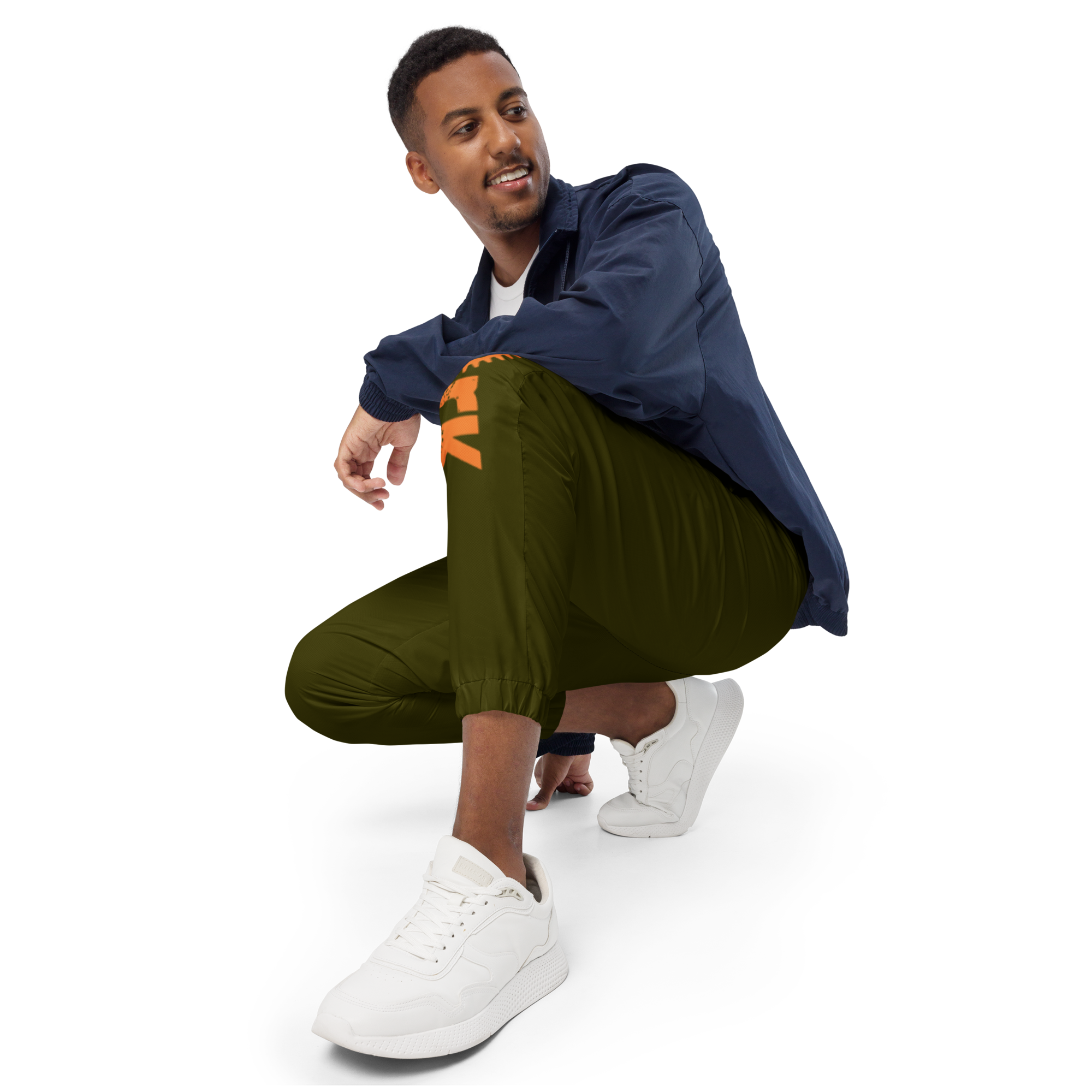 Clockwork Green and Orange Unisex track pants