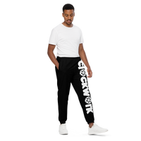 Clockwork black and white Unisex track pants