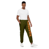 Clockwork Green and Orange Unisex track pants