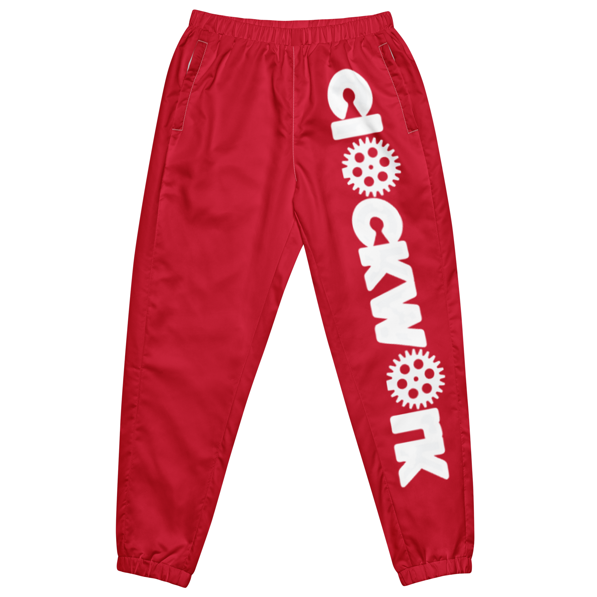 Clockwork Red Unisex track pants