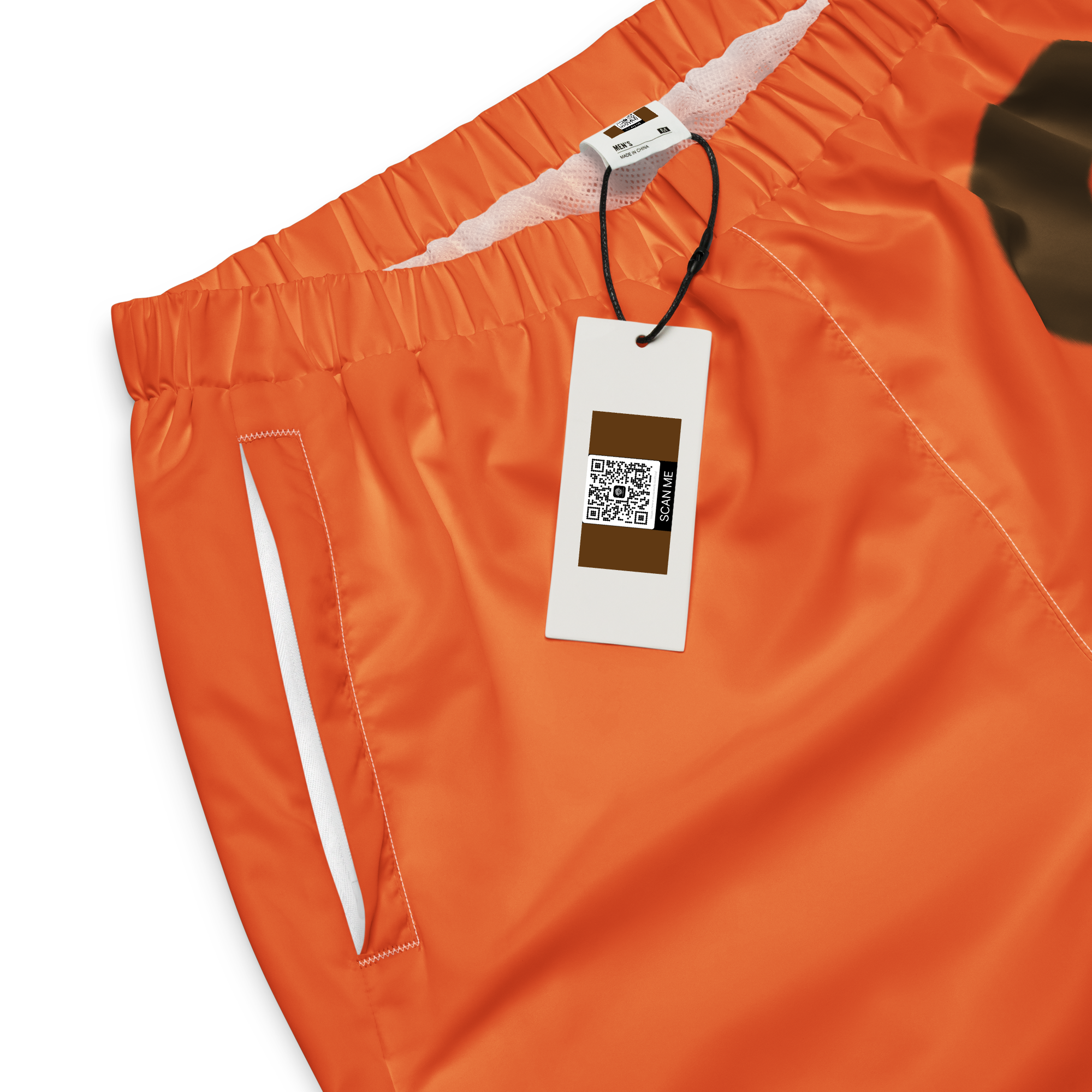 Clockwork Orange and Brown Unisex track pants