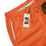Clockwork Orange and Brown Unisex track pants