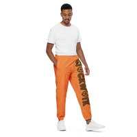 Clockwork Orange and Brown Unisex track pants