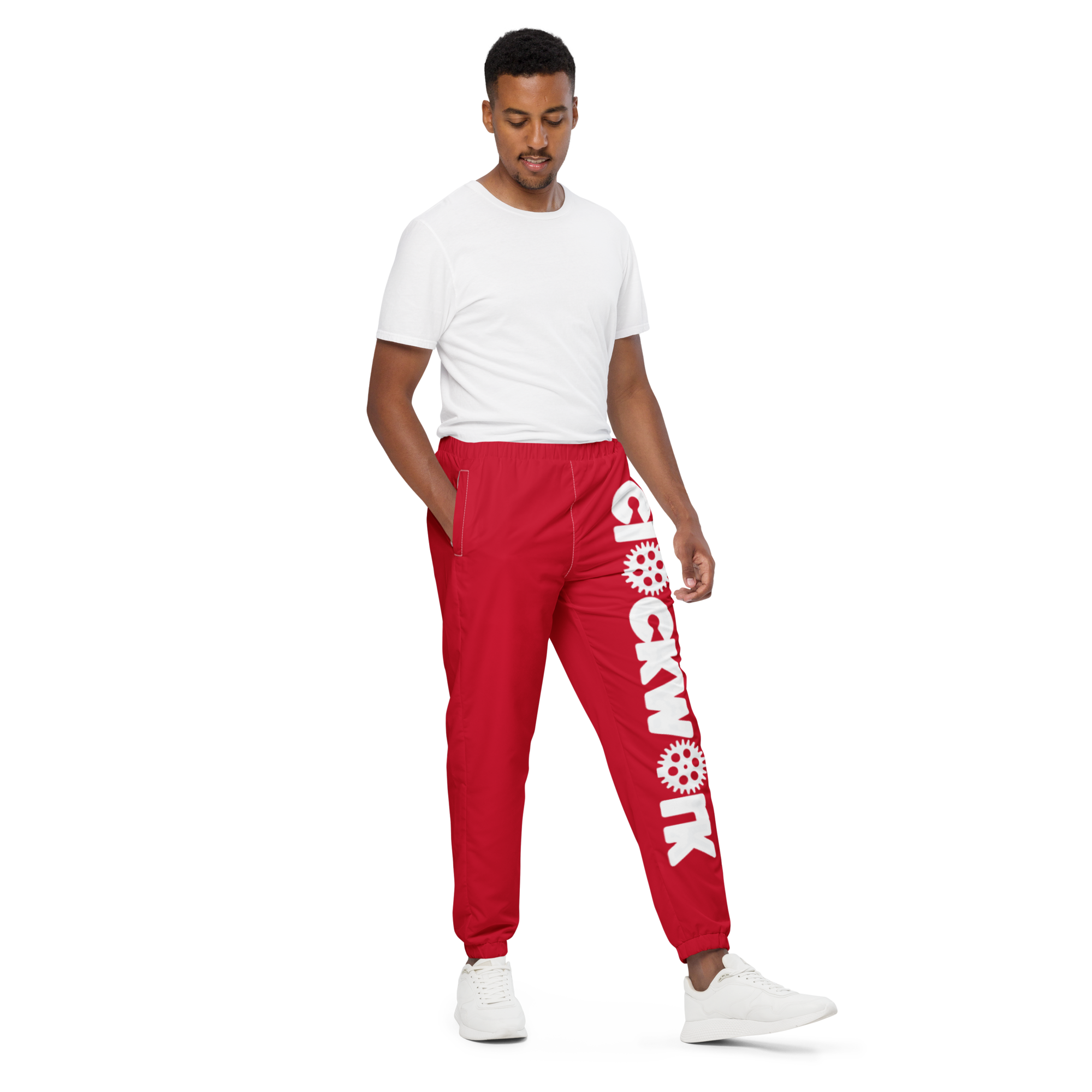 Clockwork Red Unisex track pants