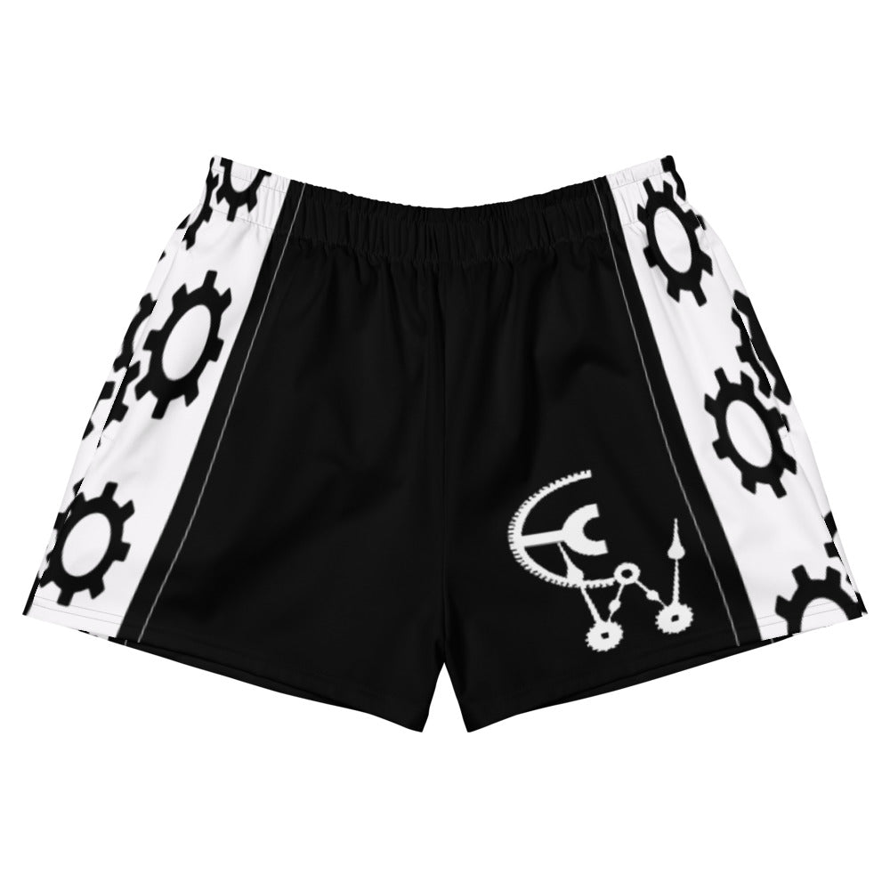 Black Clockwork Women's Athletic Short Shorts