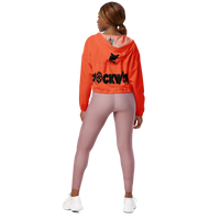 orange and black Clockwork Women’s cropped windbreaker
