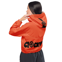 orange and black Clockwork Women’s cropped windbreaker