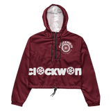 Burgundy Clockwork Women’s cropped windbreaker