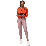 orange and black Clockwork Women’s cropped windbreaker