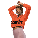 orange and black Clockwork Women’s cropped windbreaker