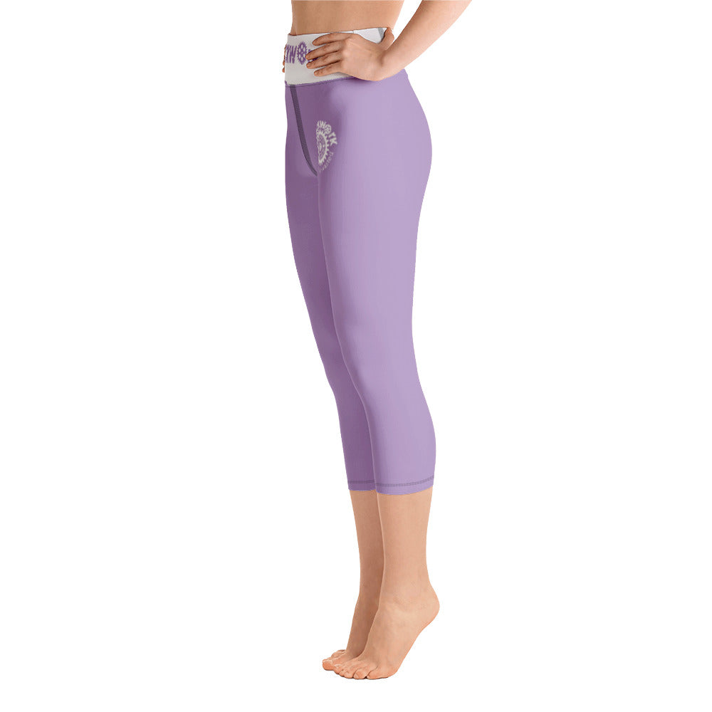 Clockwork Light purple Yoga Capri Leggings