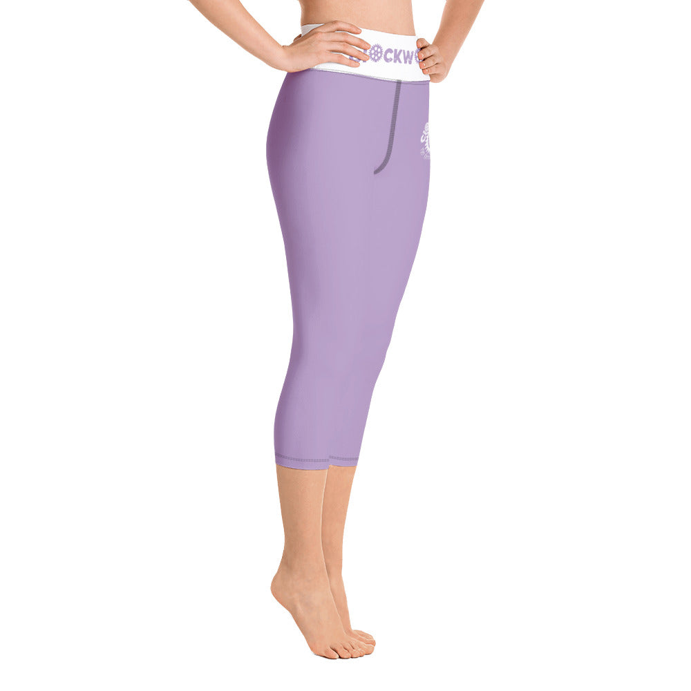 Clockwork Light purple Yoga Capri Leggings