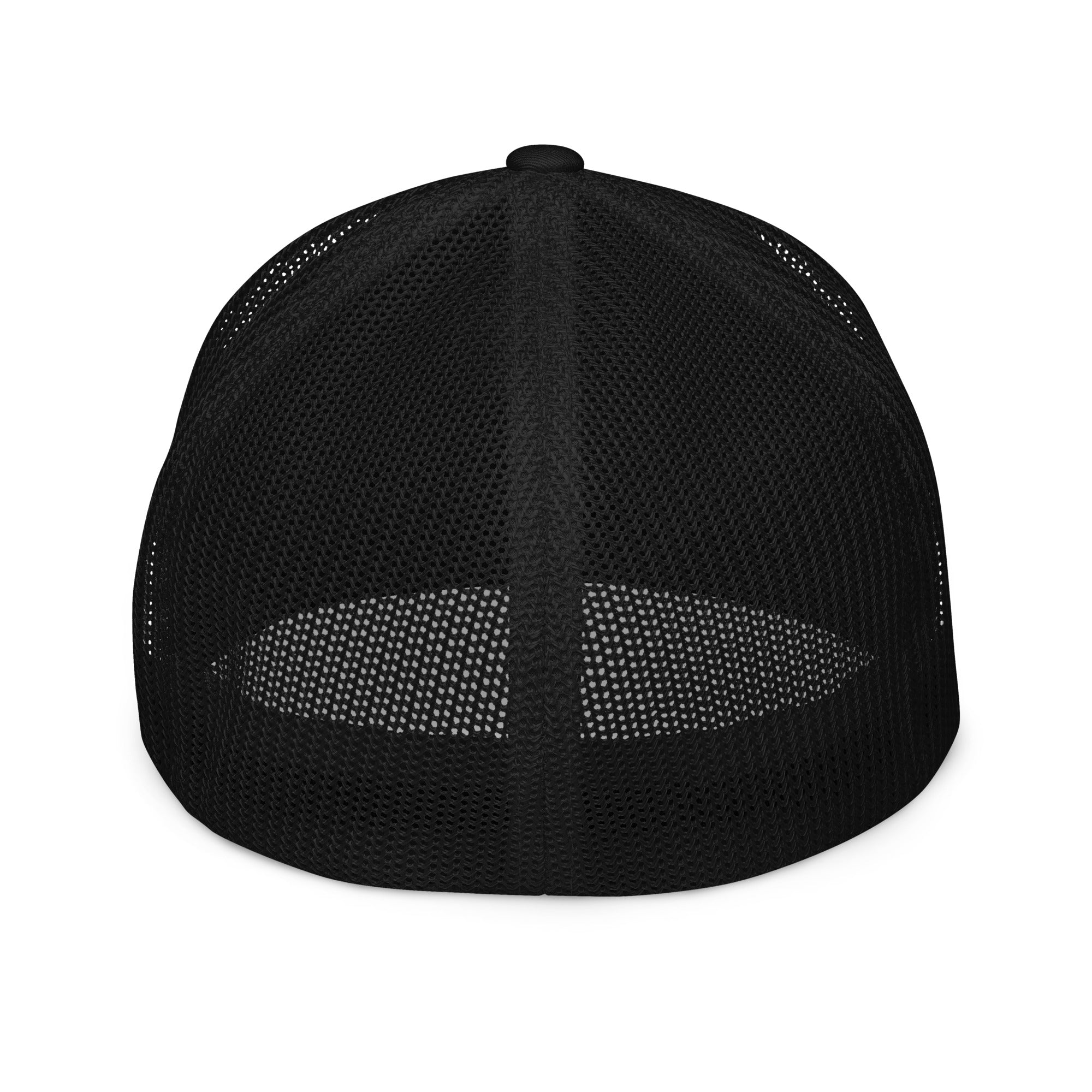 Clockwork Word black/white Closed-back trucker cap