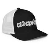 Clockwork Word black/white Closed-back trucker cap