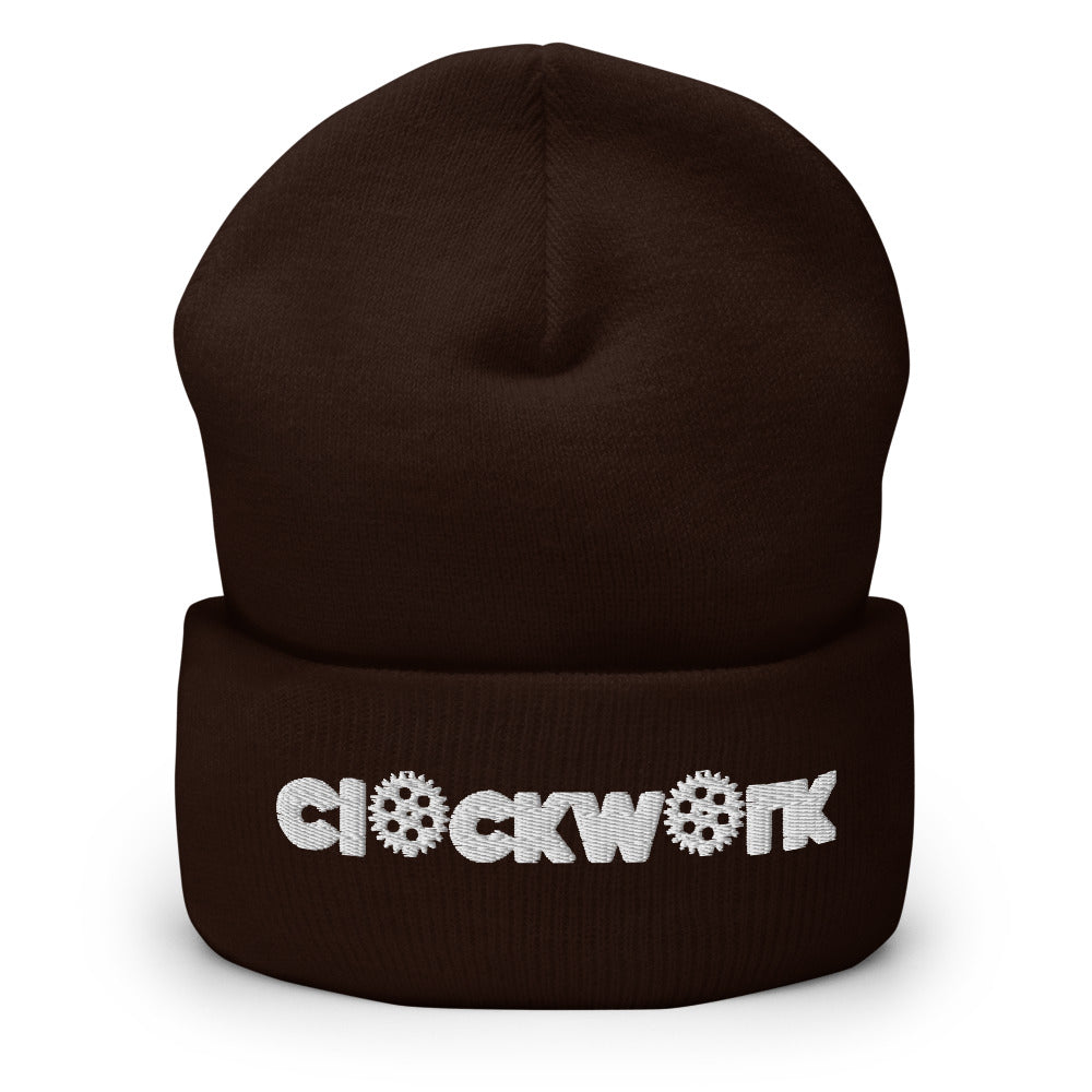 Clockwork Word  Cuffed skully hat
