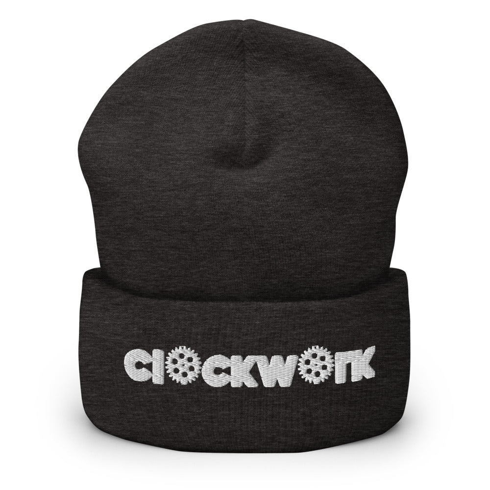 Clockwork Word  Cuffed skully hat