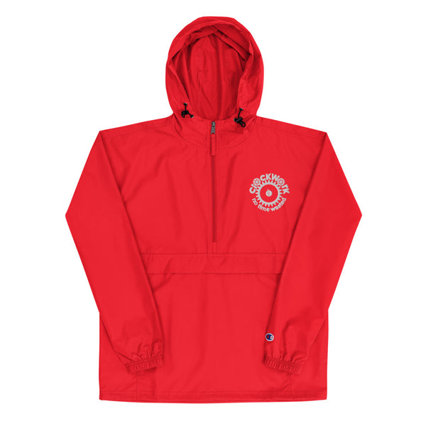 Clockwork Colorful Embroidered Champion Windbreaker Packable Jacket