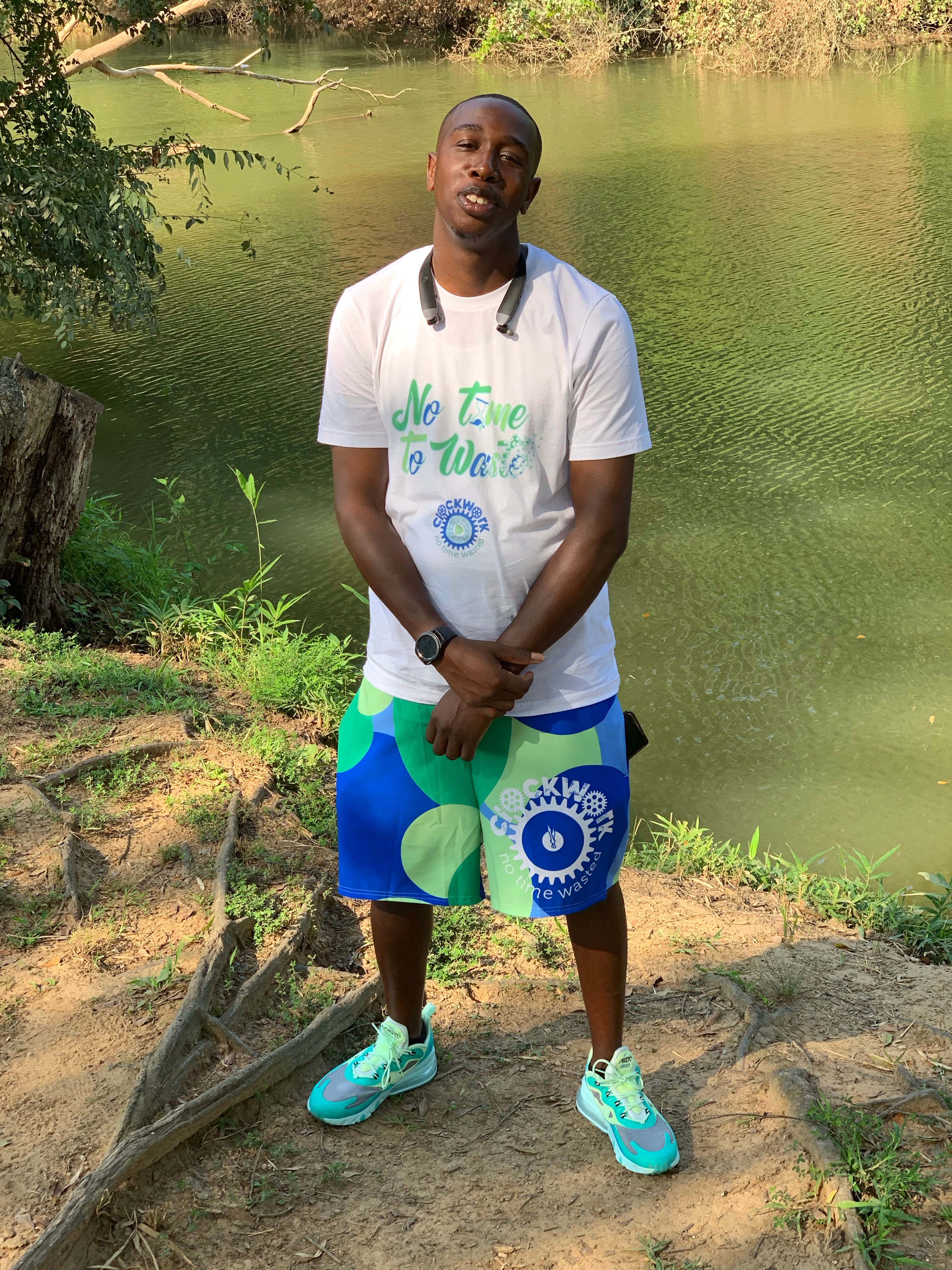 Clockwork Hyper Jade Mint Green Men's Athletic Long Shorts