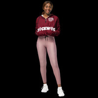 Burgundy Clockwork Women’s cropped windbreaker
