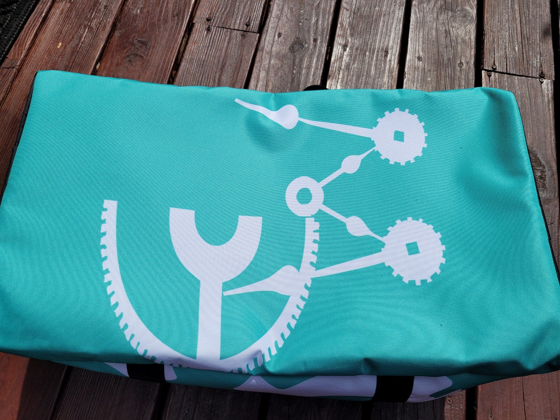 Clockwork Teal Duffle bag