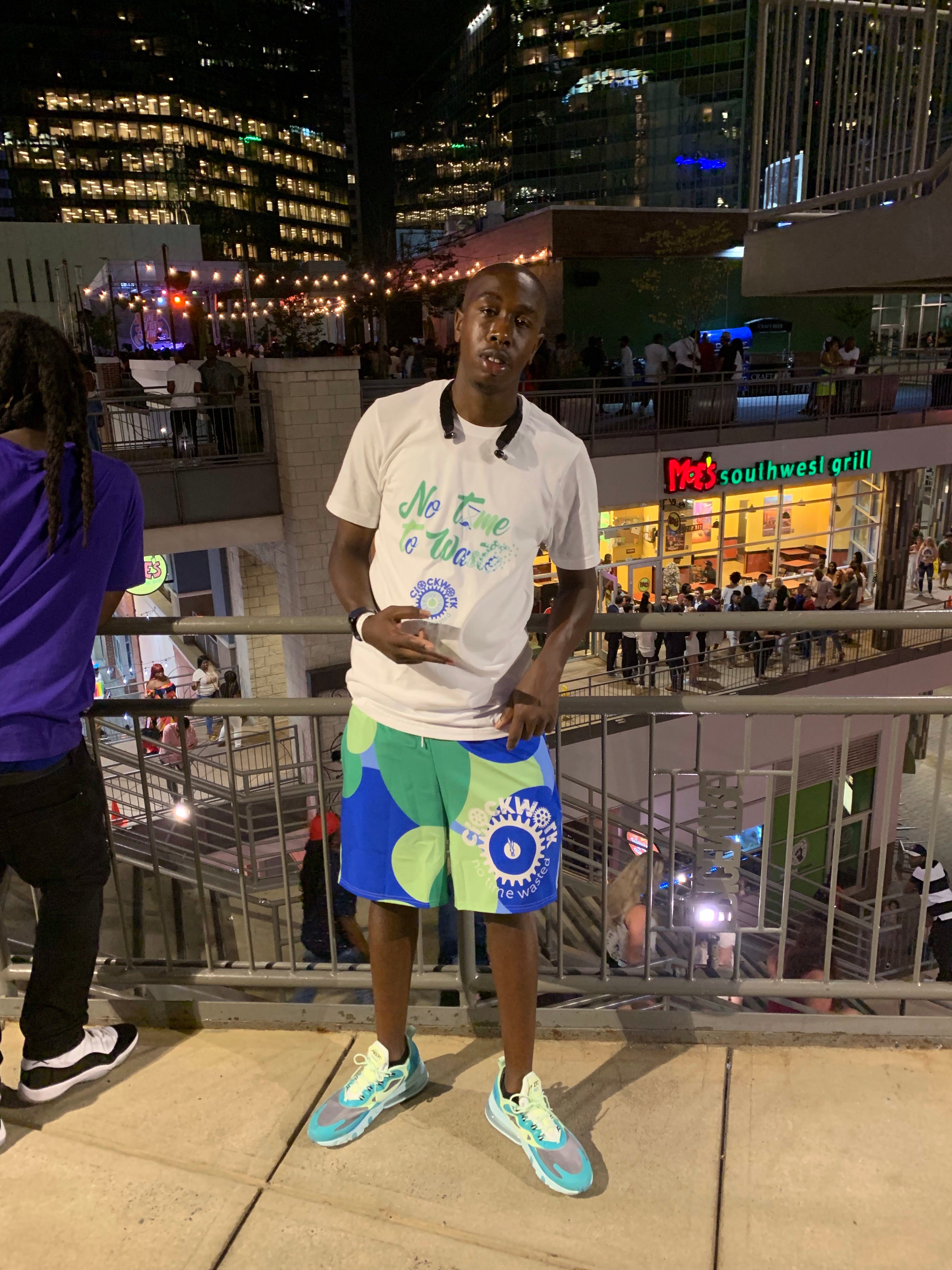 Clockwork Hyper Jade Mint Green Men's Athletic Long Shorts