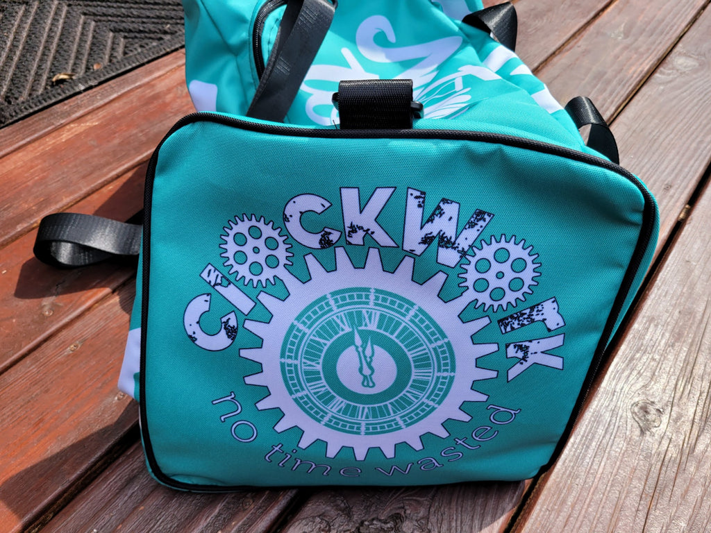 Clockwork Teal Duffle bag