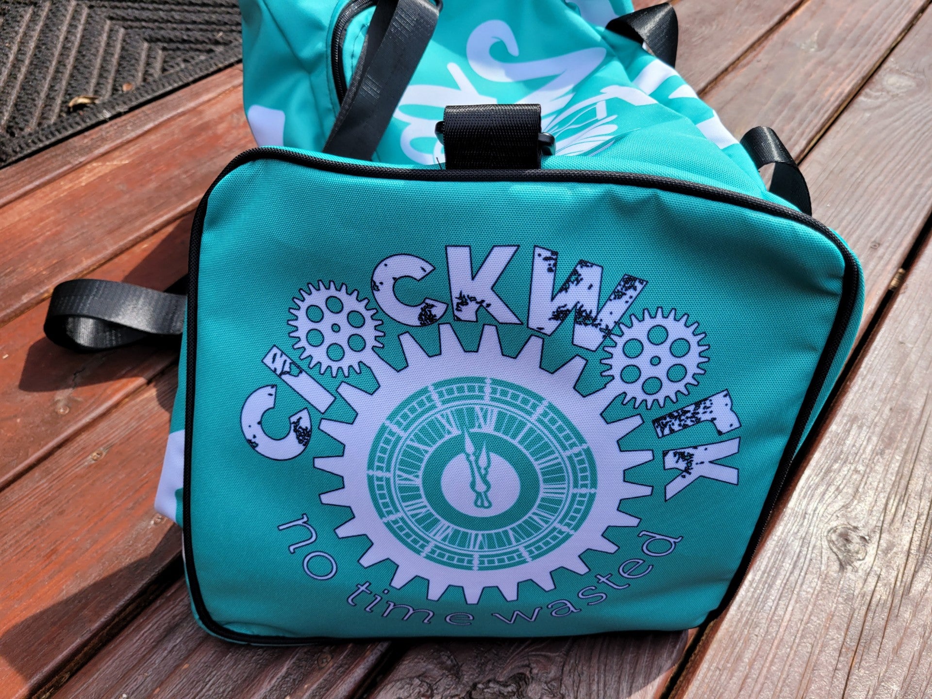 Clockwork Teal Duffle bag