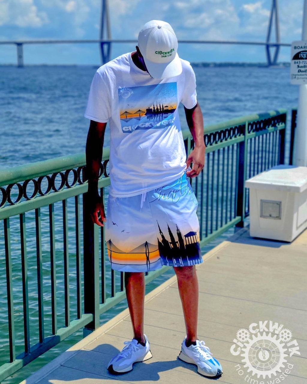 Charleston Clockwork Rise and Grind Men's Athletic Long Shorts