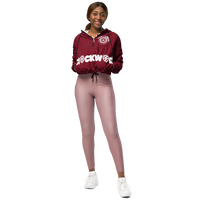 Burgundy Clockwork Women’s cropped windbreaker