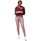 Burgundy Clockwork Women’s cropped windbreaker