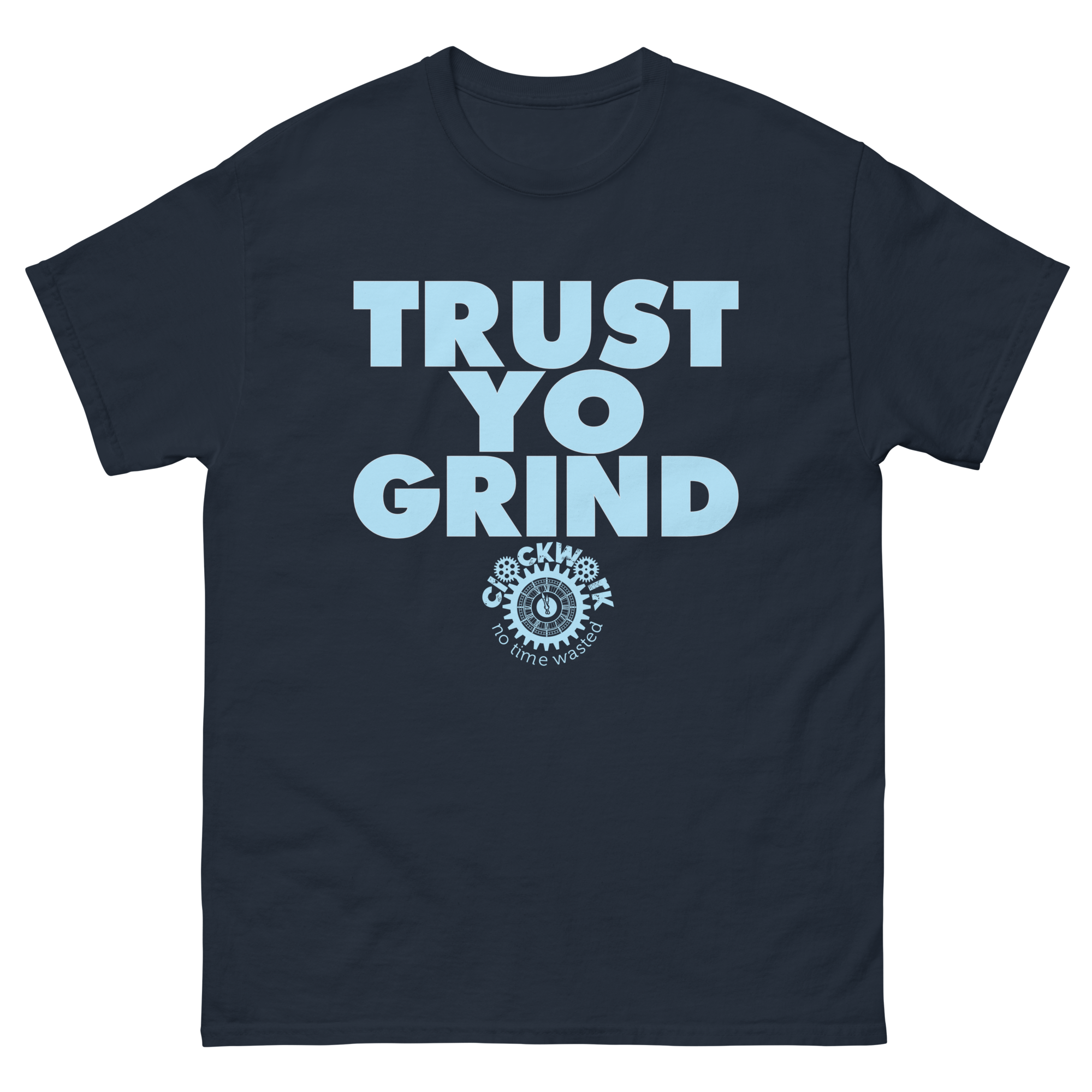 Trust Yo Grind Navy and Sky Blue Men's classic tee