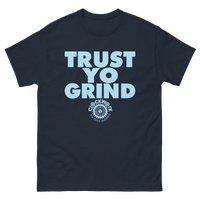 Trust Yo Grind Navy and Sky Blue Men's classic tee