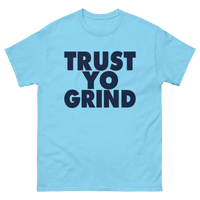 Trust Yo Grind Sky and Navy Men's classic tee