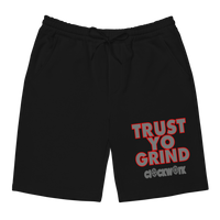 Trust Yo Grind Clockwork Utility Black Men's fleece shorts