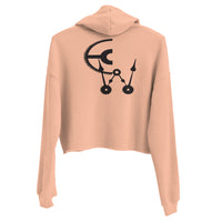Clockwork Super Woman Crop Hoodie