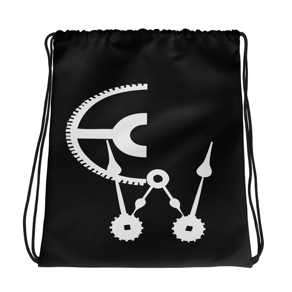 Clockwork Drawstring bag