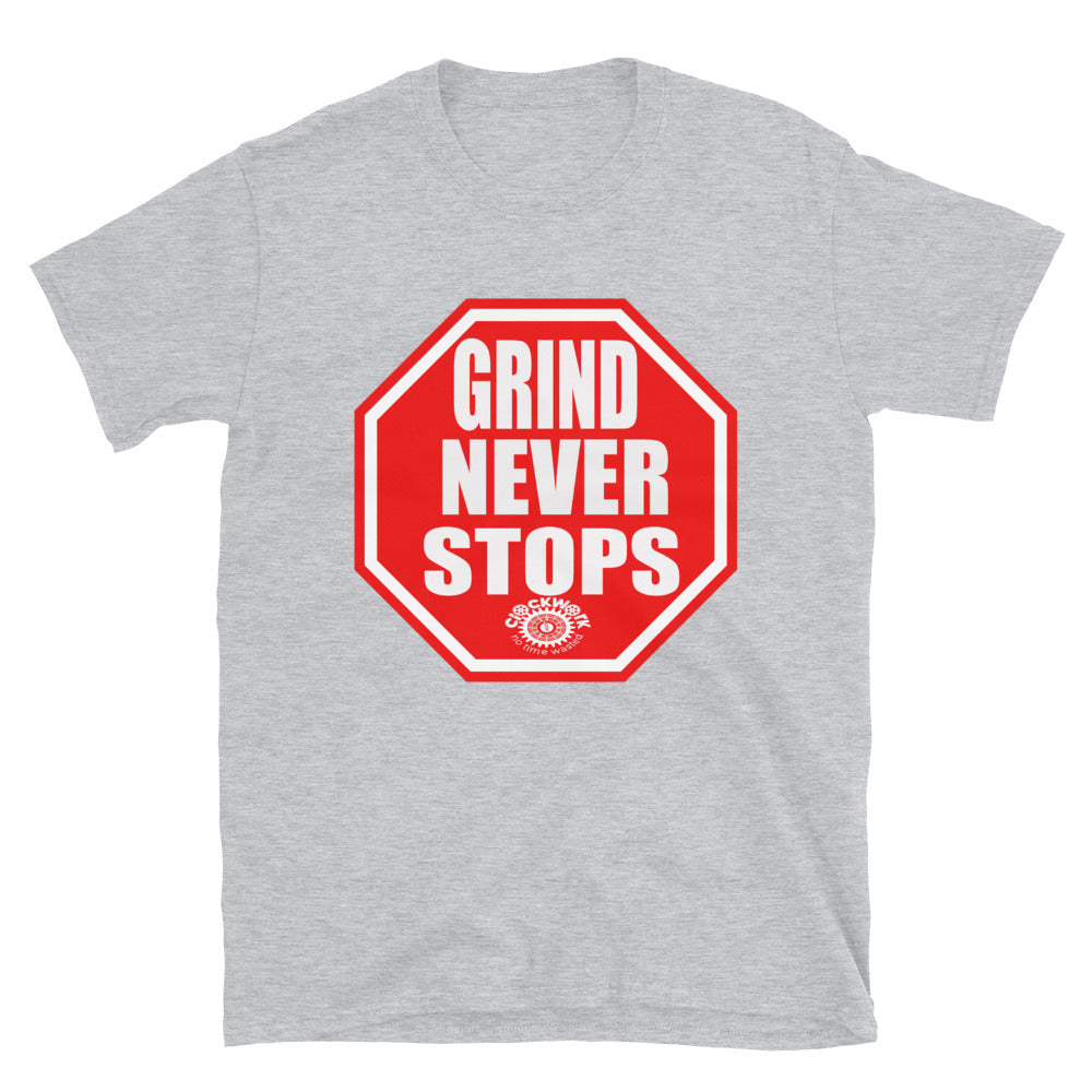 Grind Never Stops Clockwork Short-Sleeve Unisex T-Shirt