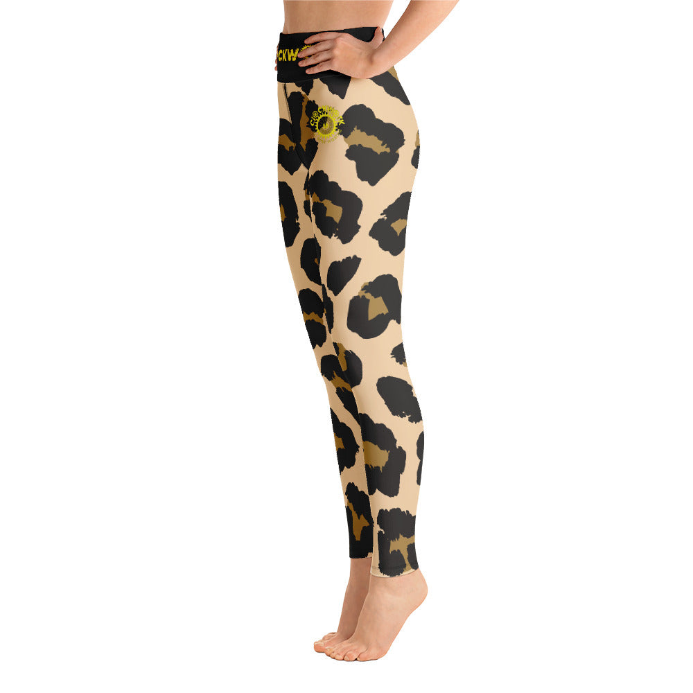 Cheetah Print Clockwork Yoga Leggings