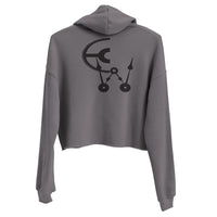 Clockwork Super Woman Crop Hoodie