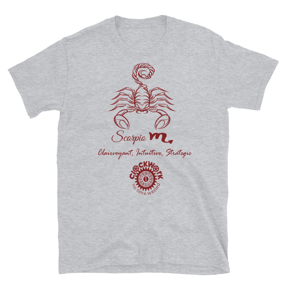 Scorpio Clockwork Zodiac Short-Sleeve Unisex T-Shirt