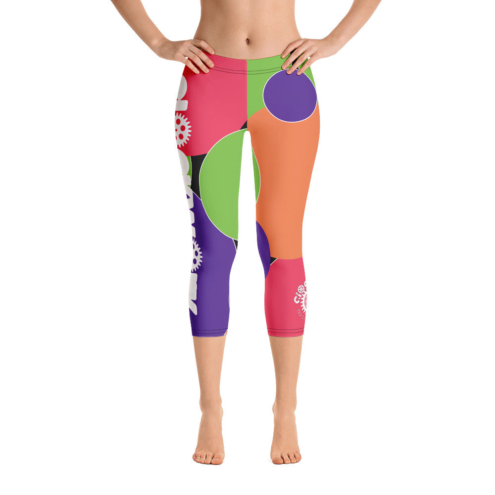 Clockwork Colorful leggings Capri Leggings