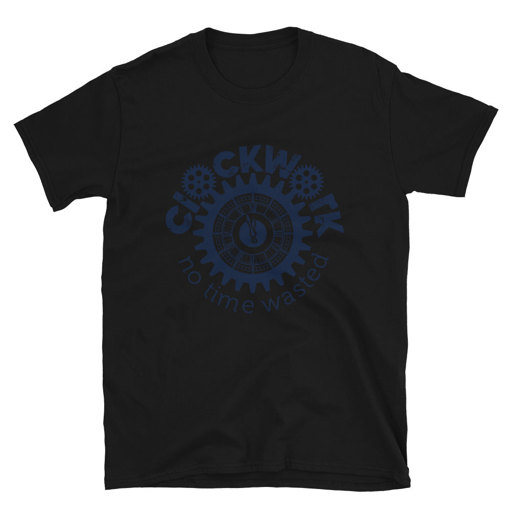 Clockwork Navy Logo Short-Sleeve Unisex T-Shirt