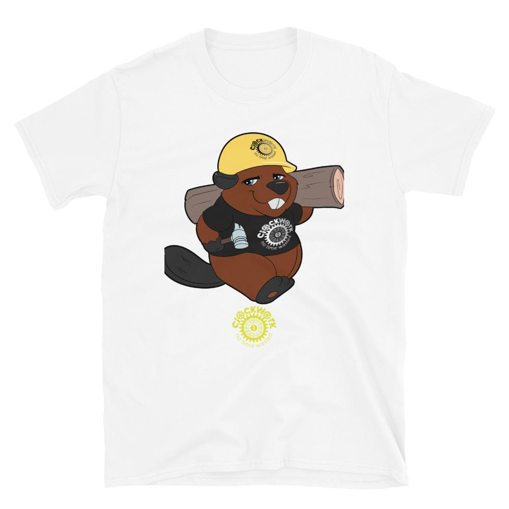 Clockwork Beaver Short-Sleeve Unisex T-Shirt