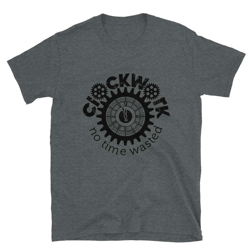 Clockwork Black Logo Short-Sleeve Unisex T-Shirt