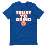 Trust Yo grind Orange and Blue Twin 26 Short-Sleeve Unisex T-Shirt