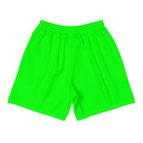 Lime and white Clockwork Men's Athletic Long Shorts