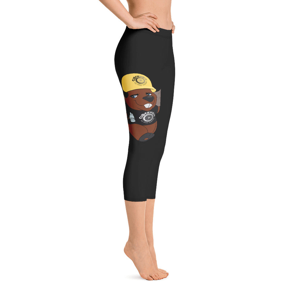 Clockwork Beaver Capri Leggings