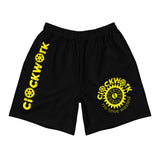 Clockwork Yellow Logo Men's Athletic Long Shorts