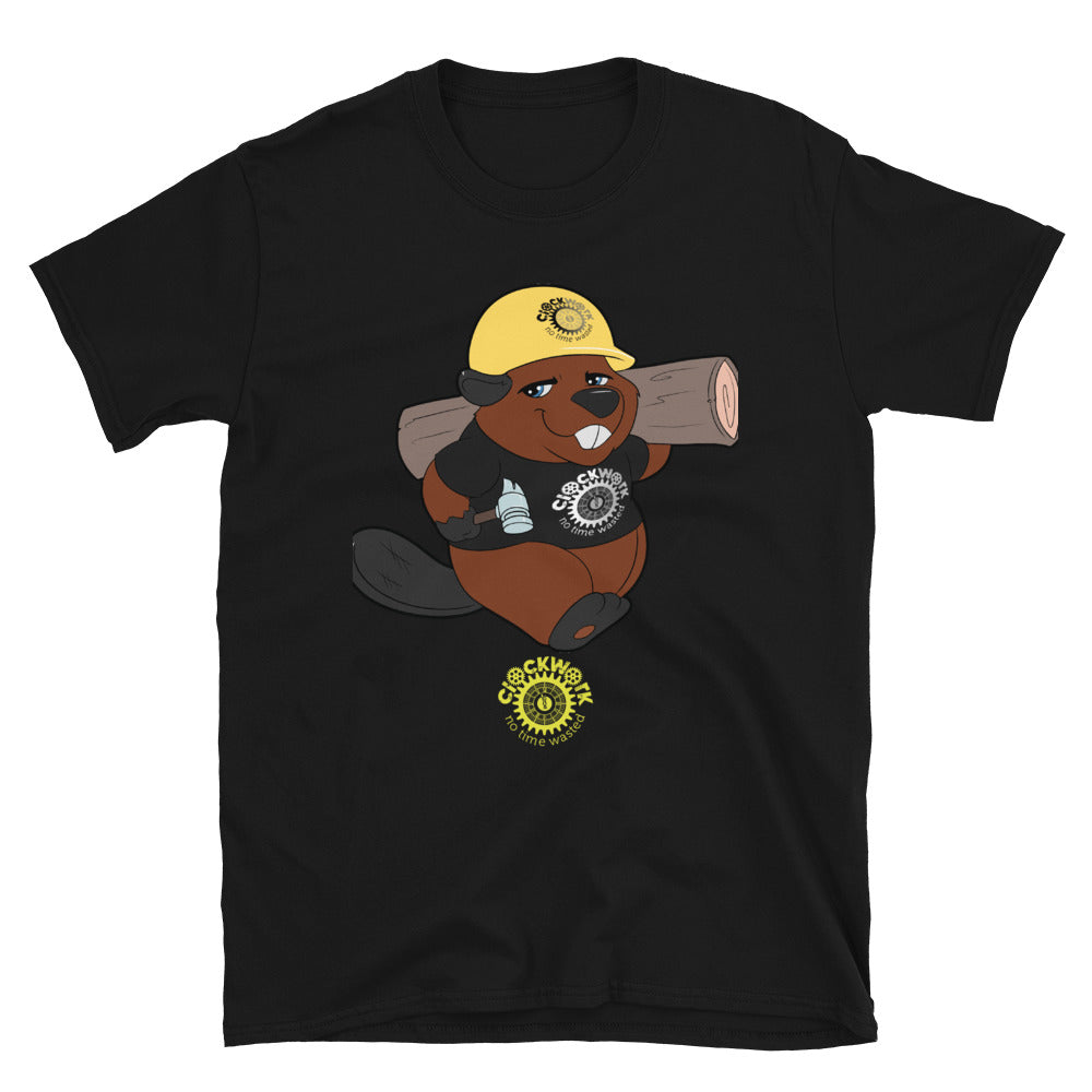 Clockwork Beaver Short-Sleeve Unisex T-Shirt